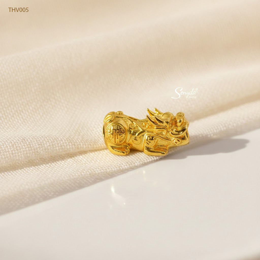 THV005 Tỳ Hưu vàng Senyda lưng hoa văn