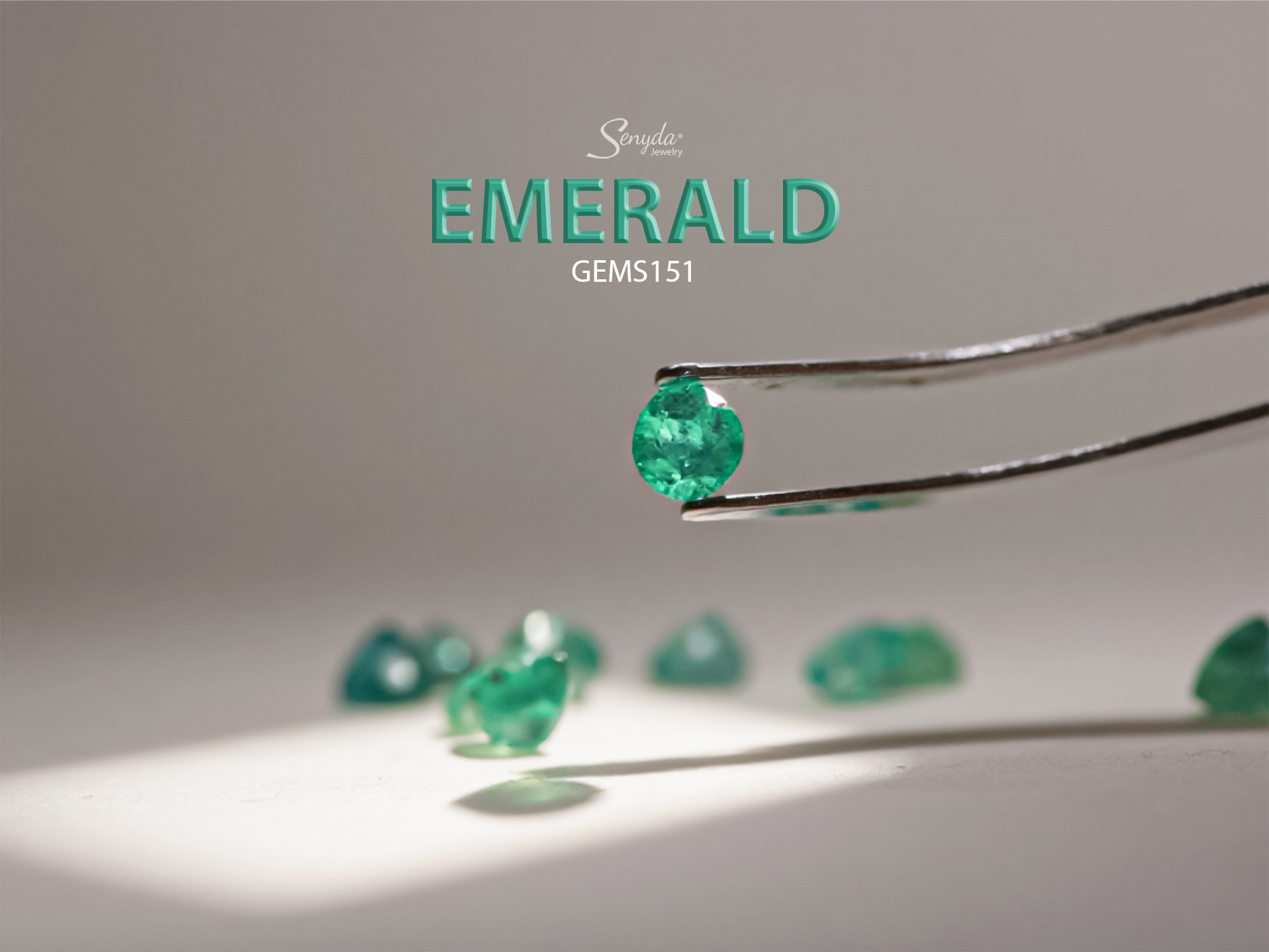GEMS151 Đá Emerald round