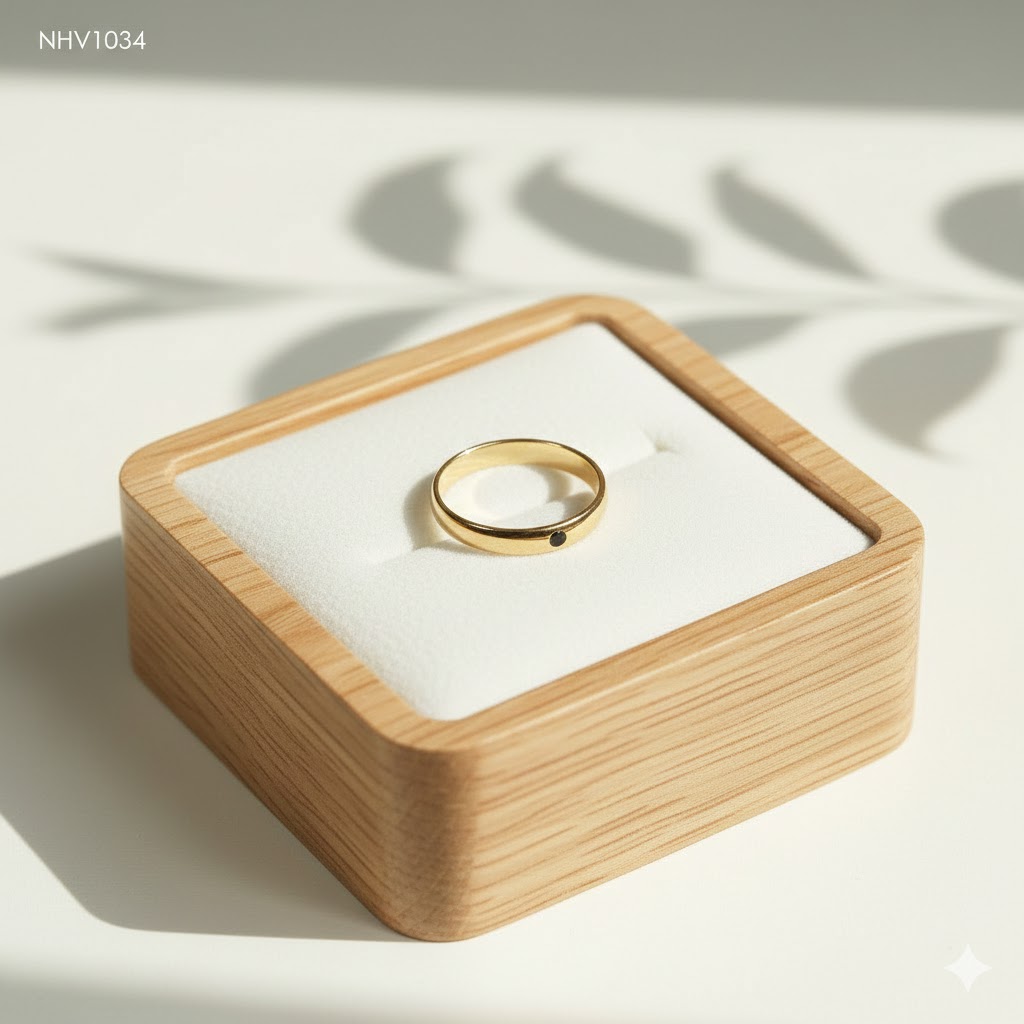 NHV1034 Nhẫn vàng Senyda mo bản hẹ