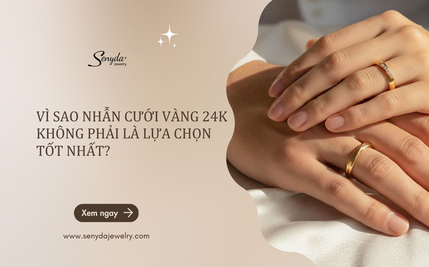 nhẫn cưới vàng 24k