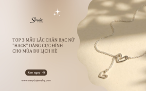 lắc chân bạc nữ
