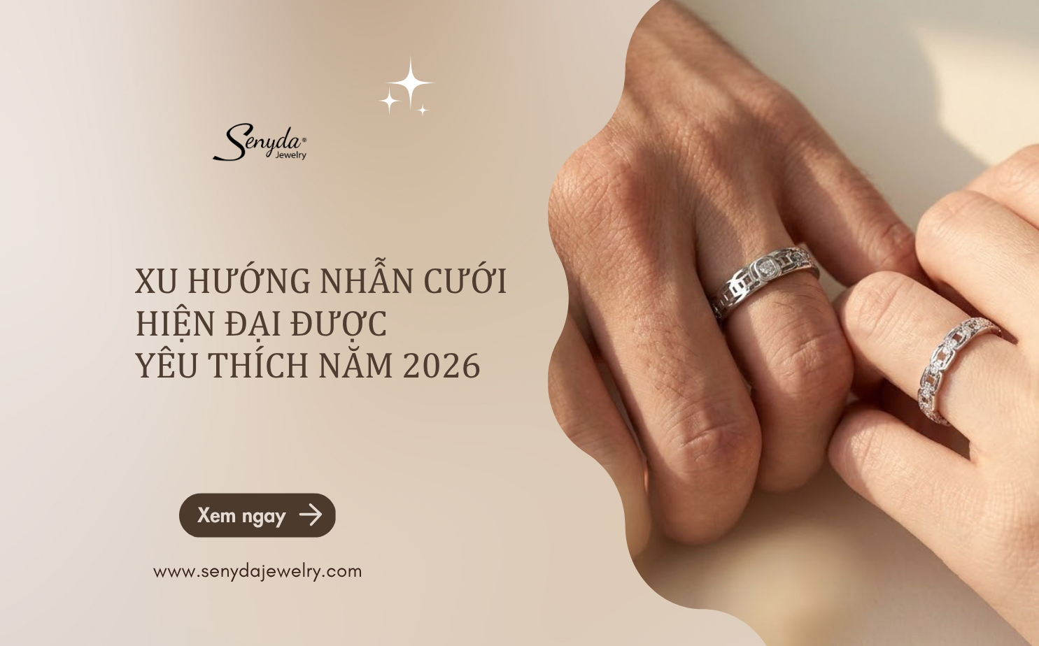 xu hướng nhẫn cưới hiện đại