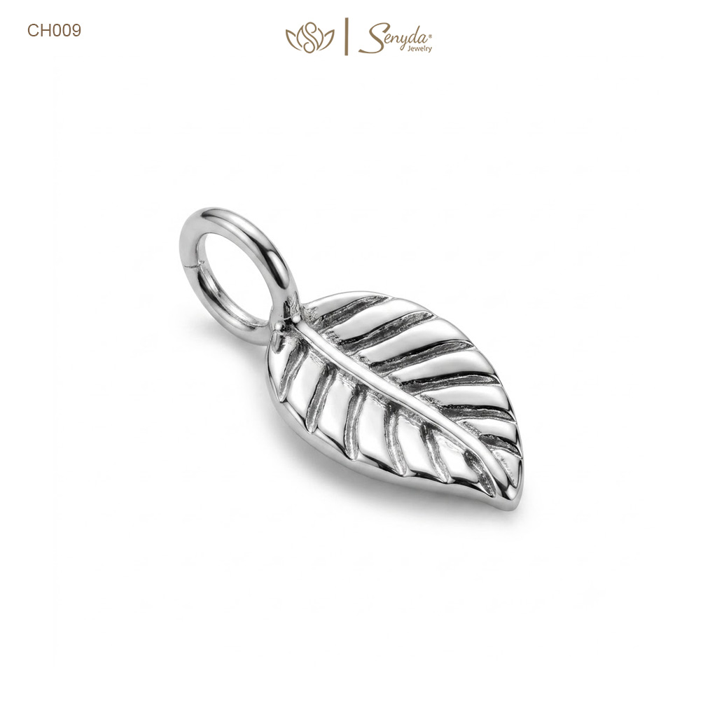 Charm Bạc Senyda lá treo