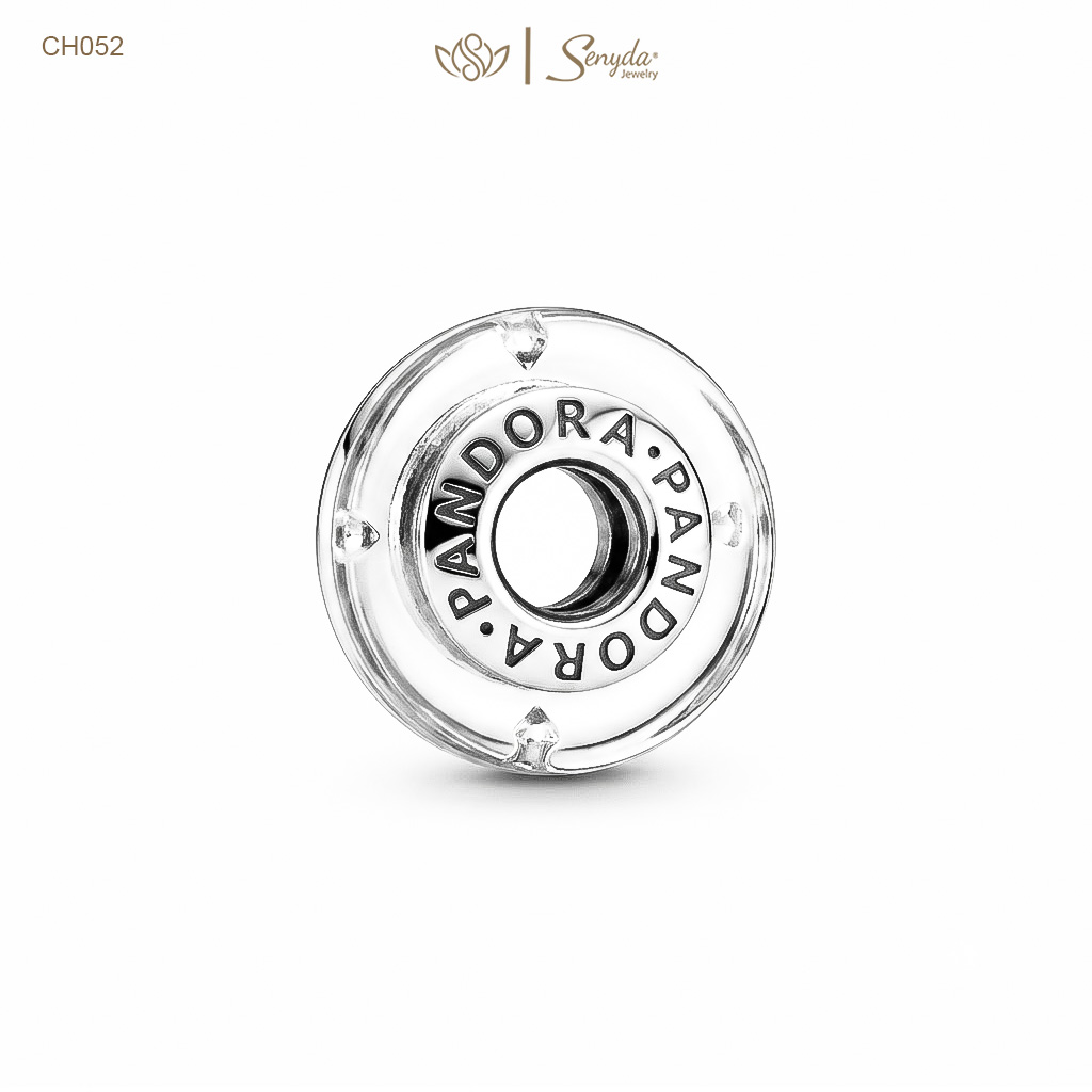 Charm Bạc thủy tinh Murano giọt mưa nụ đá xỏ