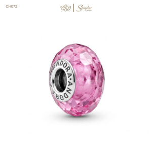 Charm Bạc thủy tinh Murano cắt giác xỏ