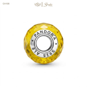 Charm Bạc Senyda thủy tinh Murano cắt giác nhỏ xỏ