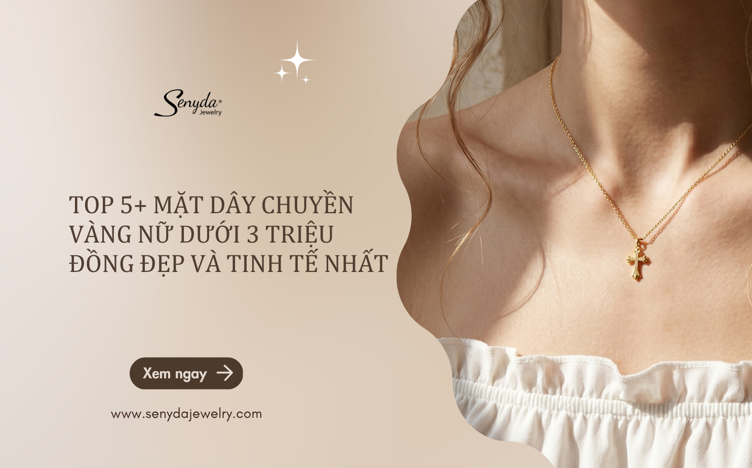 mặt dây chuyền vàng nữ dưới 3 triệu