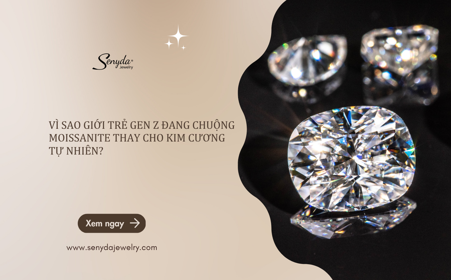 Giới trẻ yêu thích Moissanite