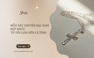 Mẫu dây chuyền bạc nam đẹp