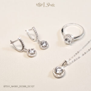 Bộ trang sức bạc Bạch Ngân Hoa – Senyda Jewelry