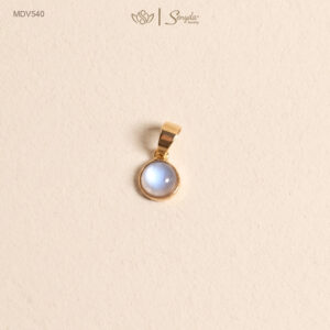 MDV540 Dây chuyền vàng Senyda mặt đá Moonstone chấu bao